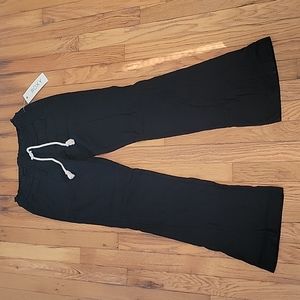 NWT Roxy Oceanside linen blend pant black XS